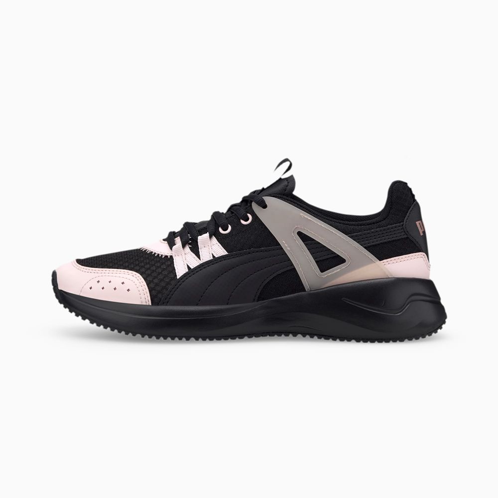 Puma Nuage Run Cage Nyári Női Edzőcipő - Fekete/Rózsaszín ( Hungary - KAUCS9420 )